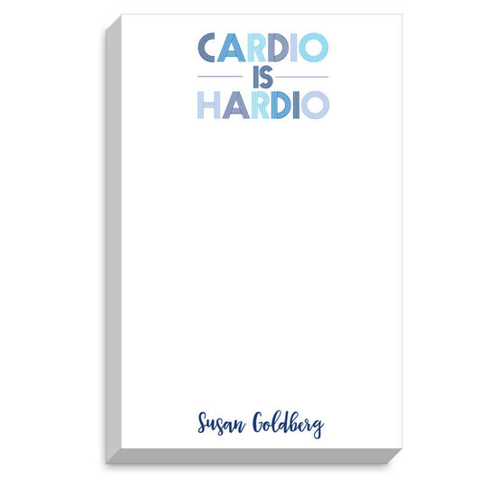 Cardio is the Hardio Chunky Notepad
